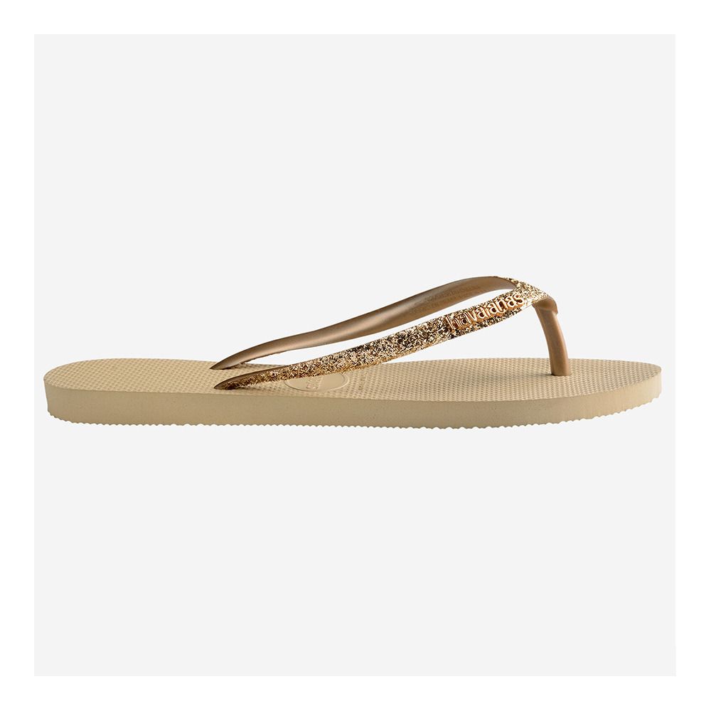 Havaianas SLIM GLITTER II - Tongs Femme sand grey