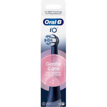 Oral-B iO Gentle Care Zwart, Originele vervangende ronde opzetborstels, 2