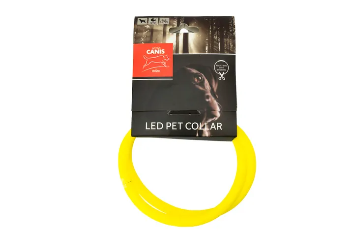 Active Canis USB LED Pet Collar yellow