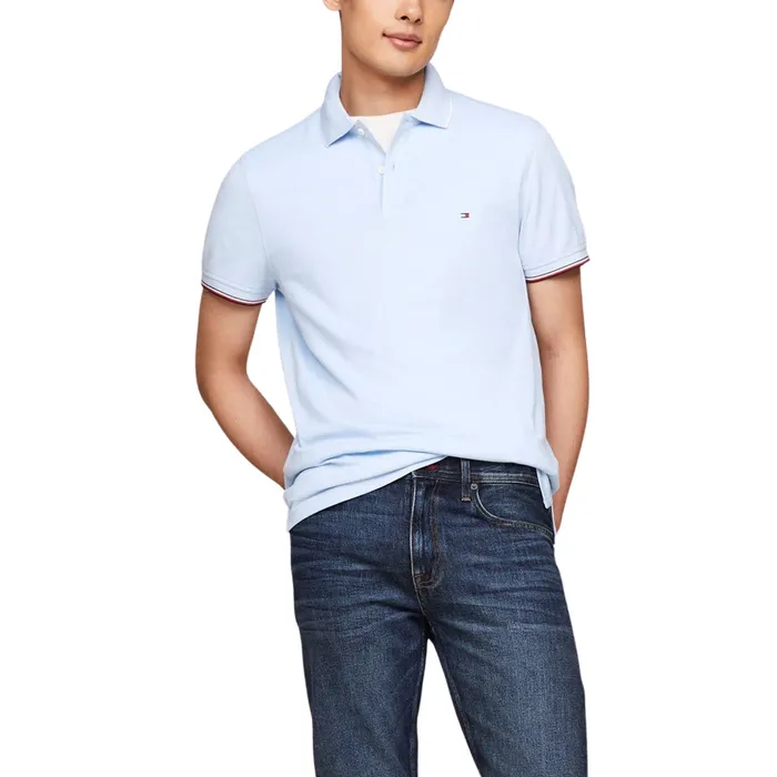 Tommy Hilfiger Mouline Oxford Tipping Slim Polo Heren