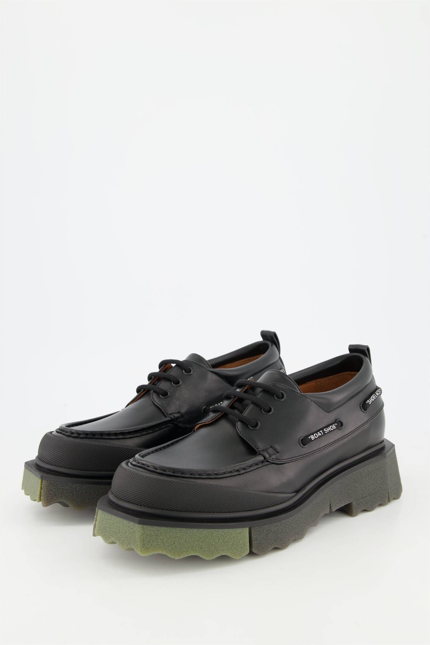 Off-White| Herren Loafer SPONGE LEATHER BOATSHOE