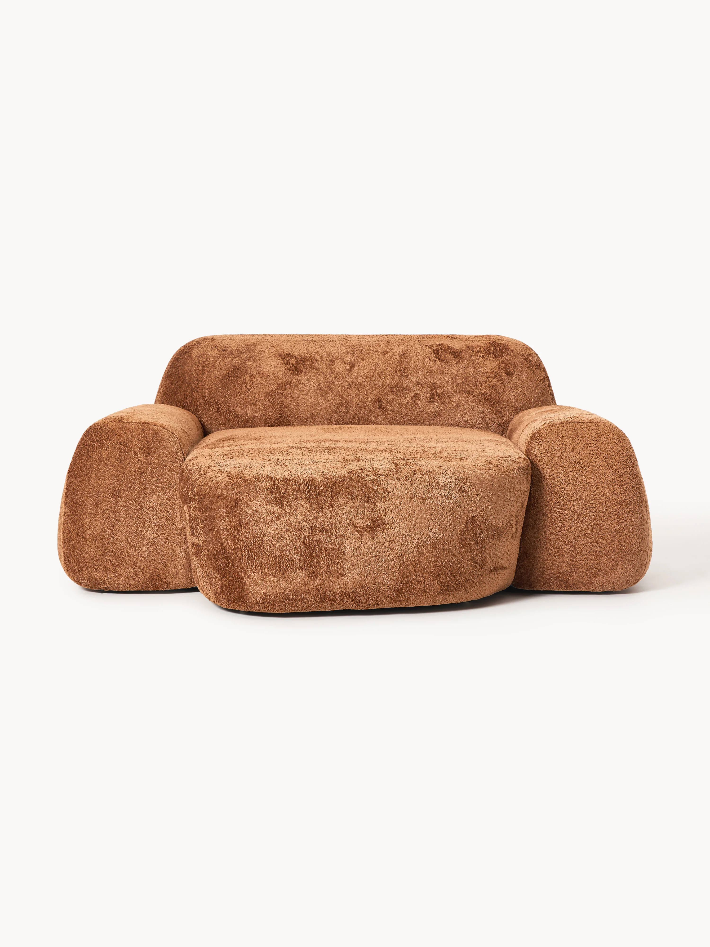 XL teddy bouclé loungestoel Wolke