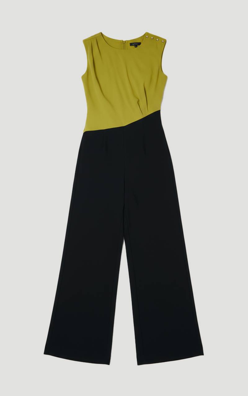 KarenMillen Combinaison Tall Ajustée Souple à Col Asymétrique et Jambes Larges