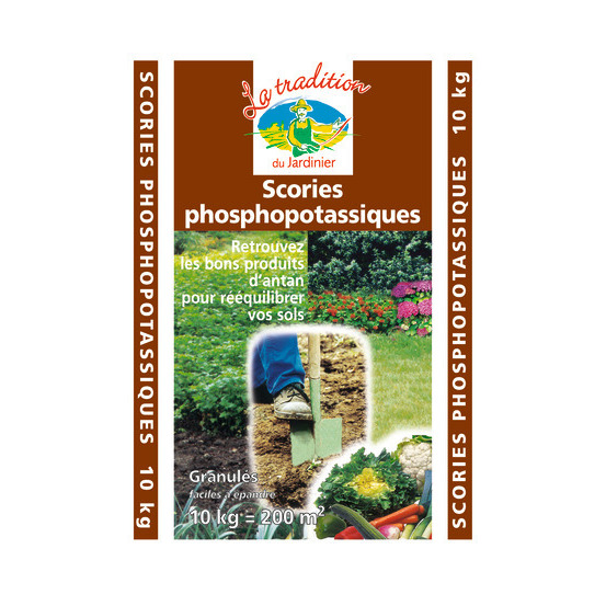 Scories phospopotassiques : sac 10 kg
