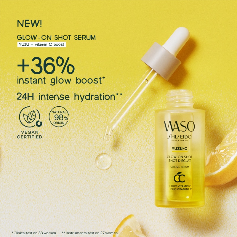 Shiseido WASO Yuzu-C Glow-On Shot Serum 28 ml