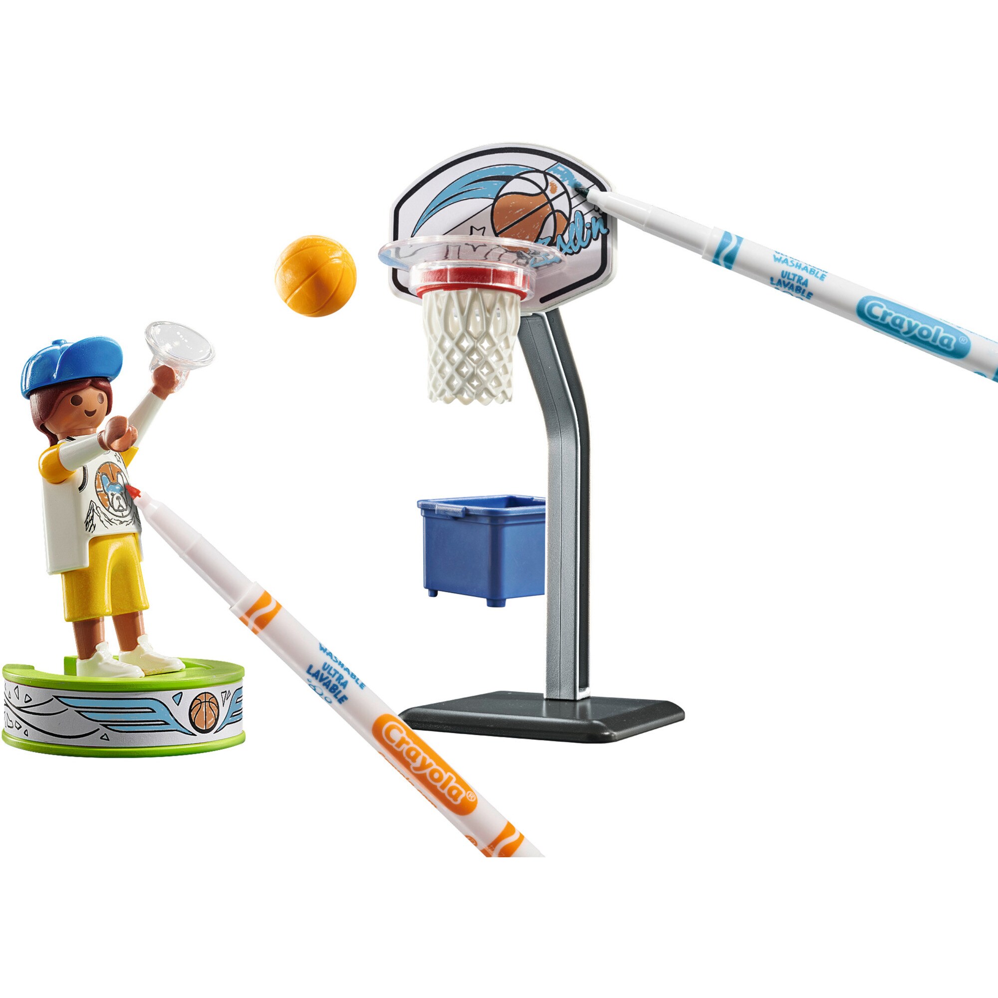 PLAYMOBIL Konstruktionsspielzeug Color Basketballspieler