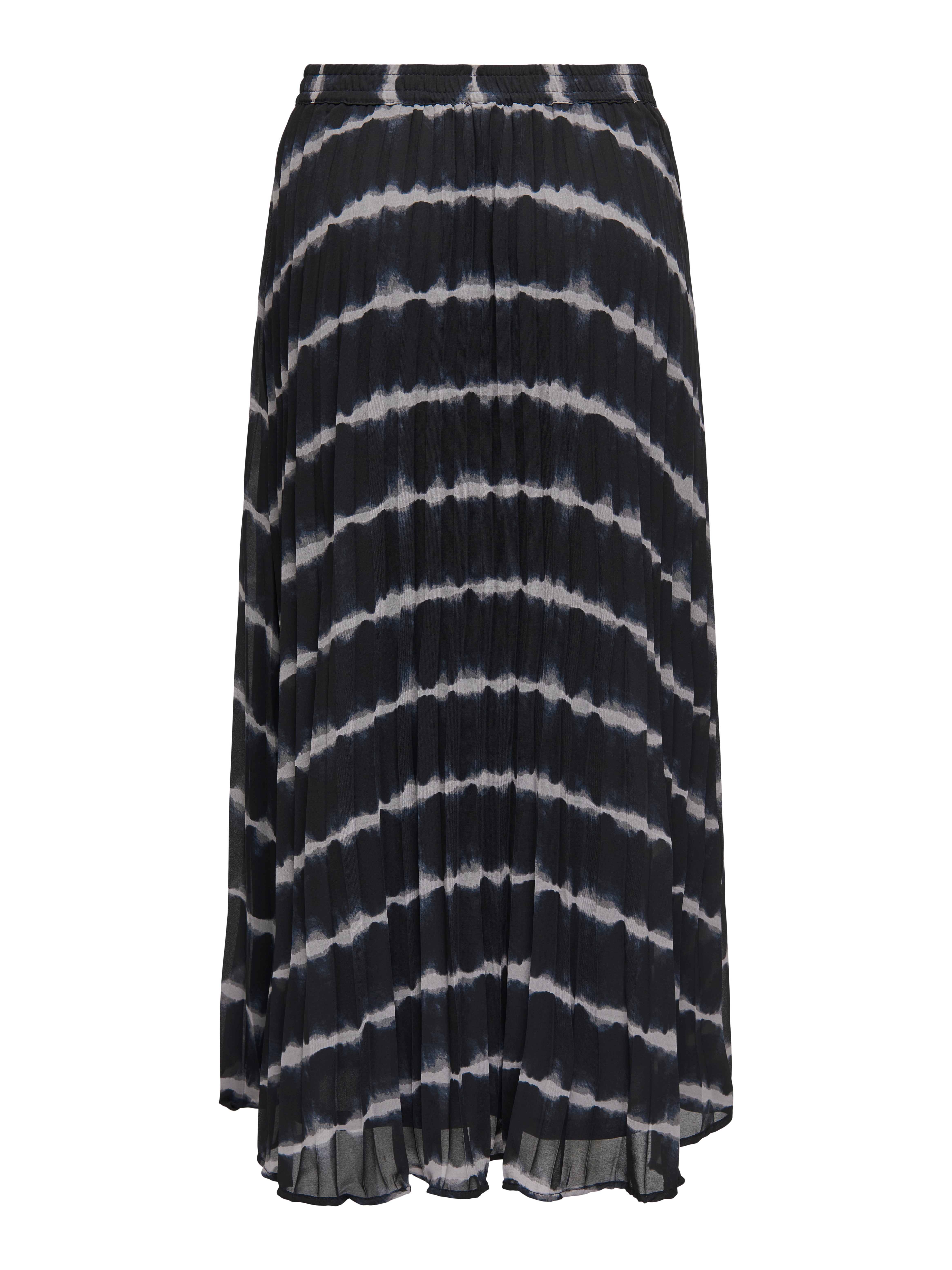 ONLSTAR Plissierter Rock Black