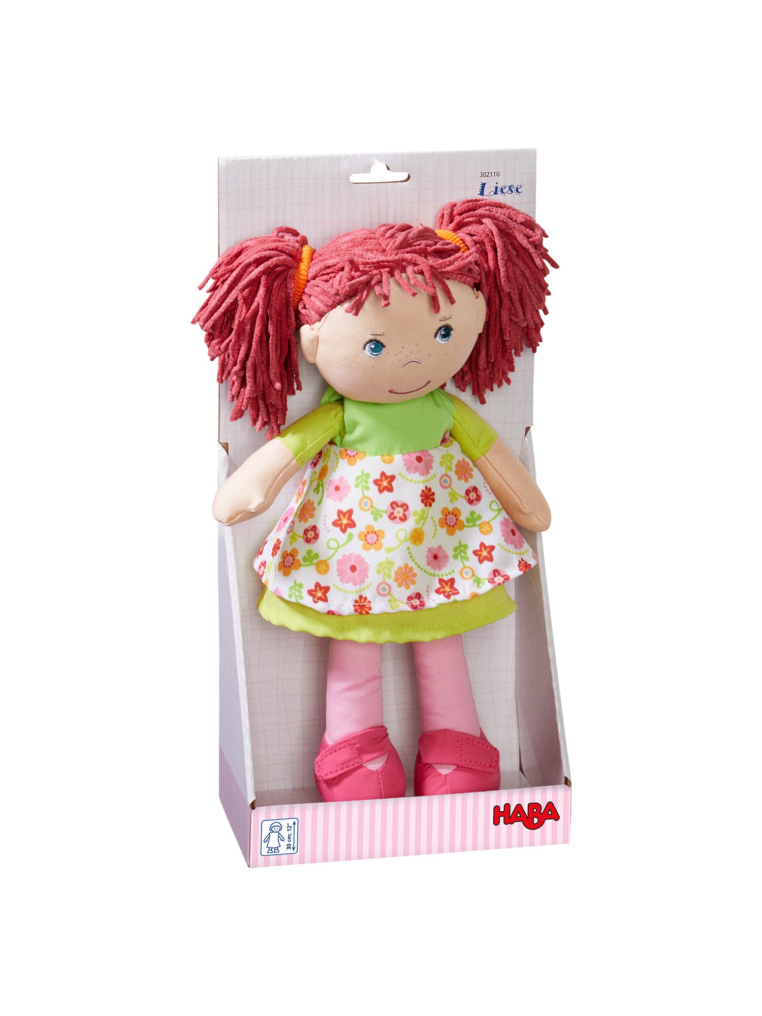 HABA Unisex Stoffpuppe Puppe Liese, 30 cm 1er Pack