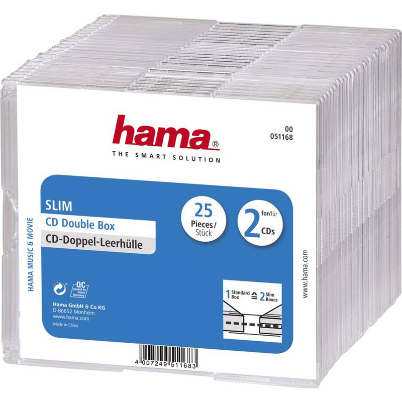 Hama CD-Doppel-Leerhüllen