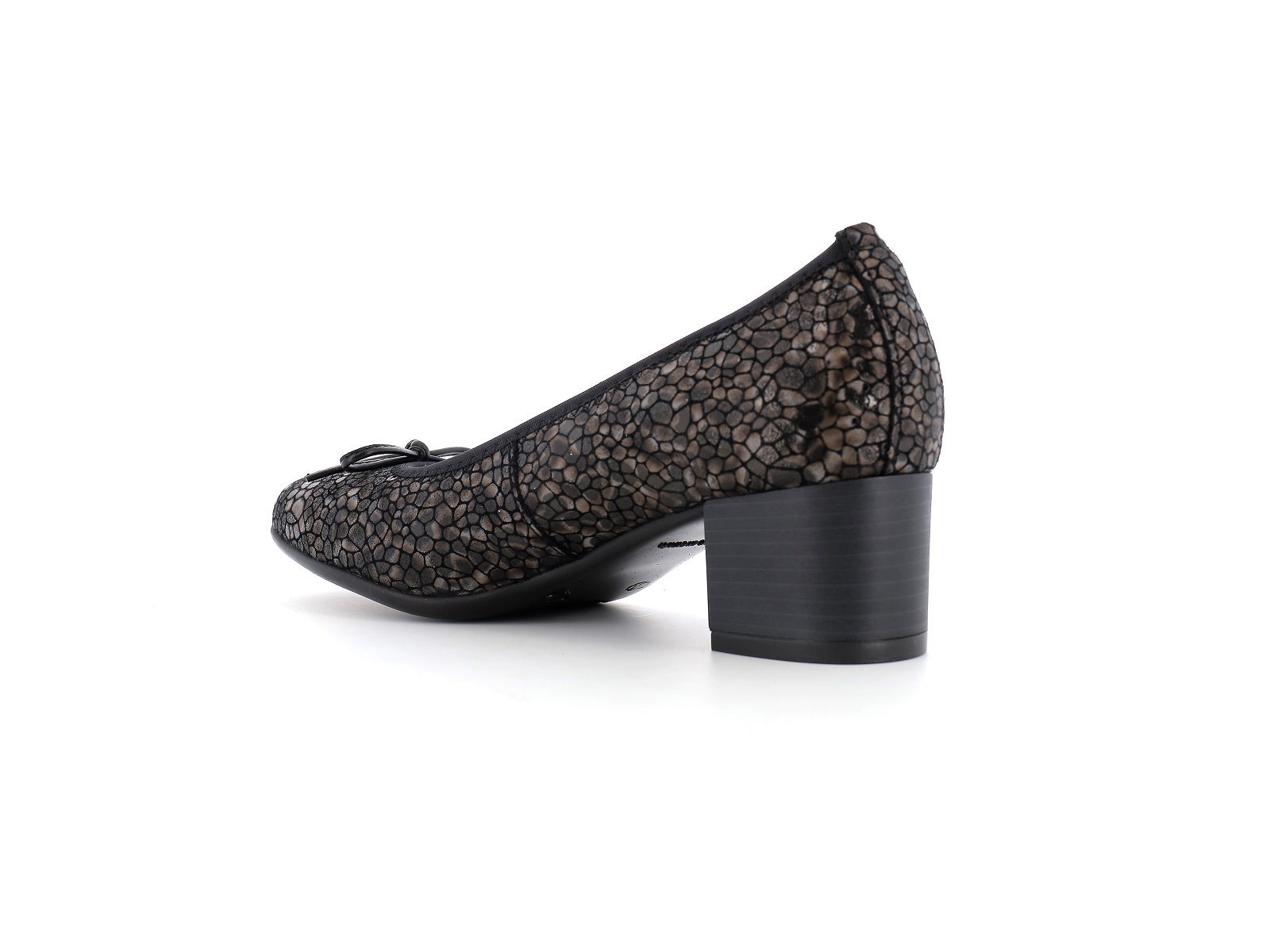 Cavargna shoes-TESSA -TP Cuir Noir Bronze