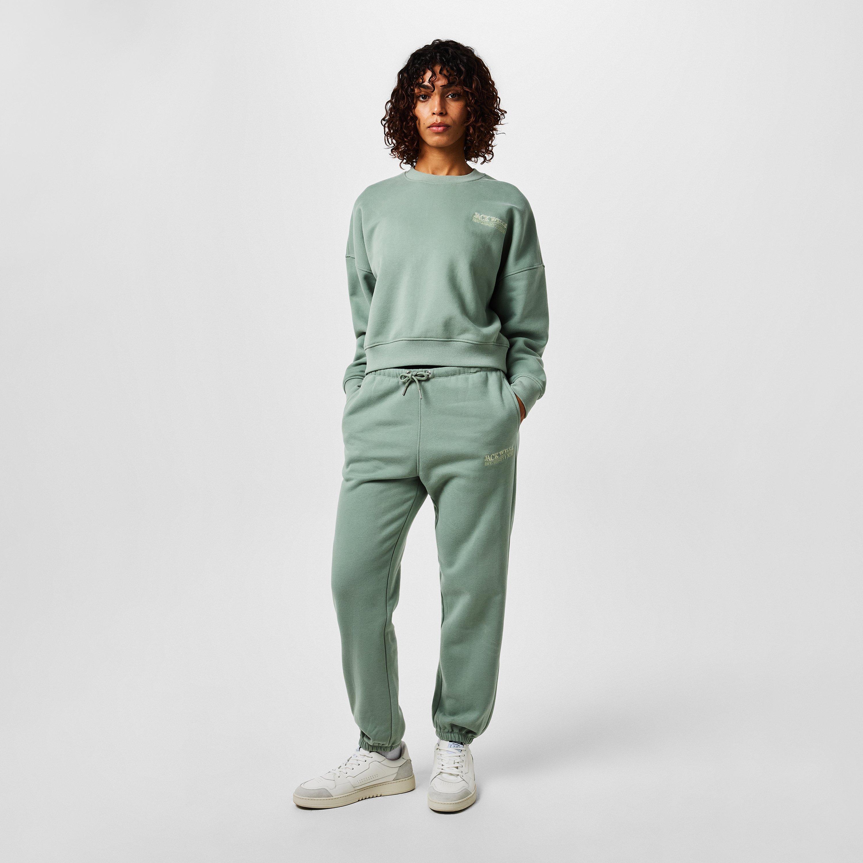 Jack Wills Loose Embellished Logo Jogging Bottoms