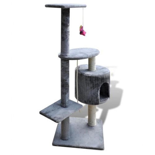 Arranhador para gatos com postes, cinza