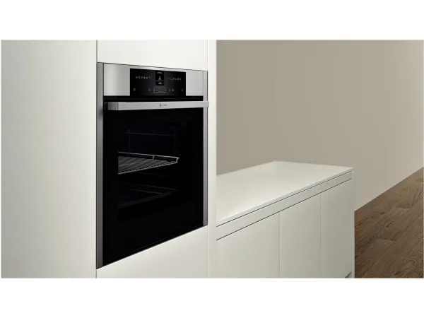 Neff N 70 B15CR22N1 - Ovn - til indbygning - niche - bredde: 56 cm - dybde: 55 cm - højde: 58.5 cm - med selv-rengøring - Klasse A  - rustfrit stål