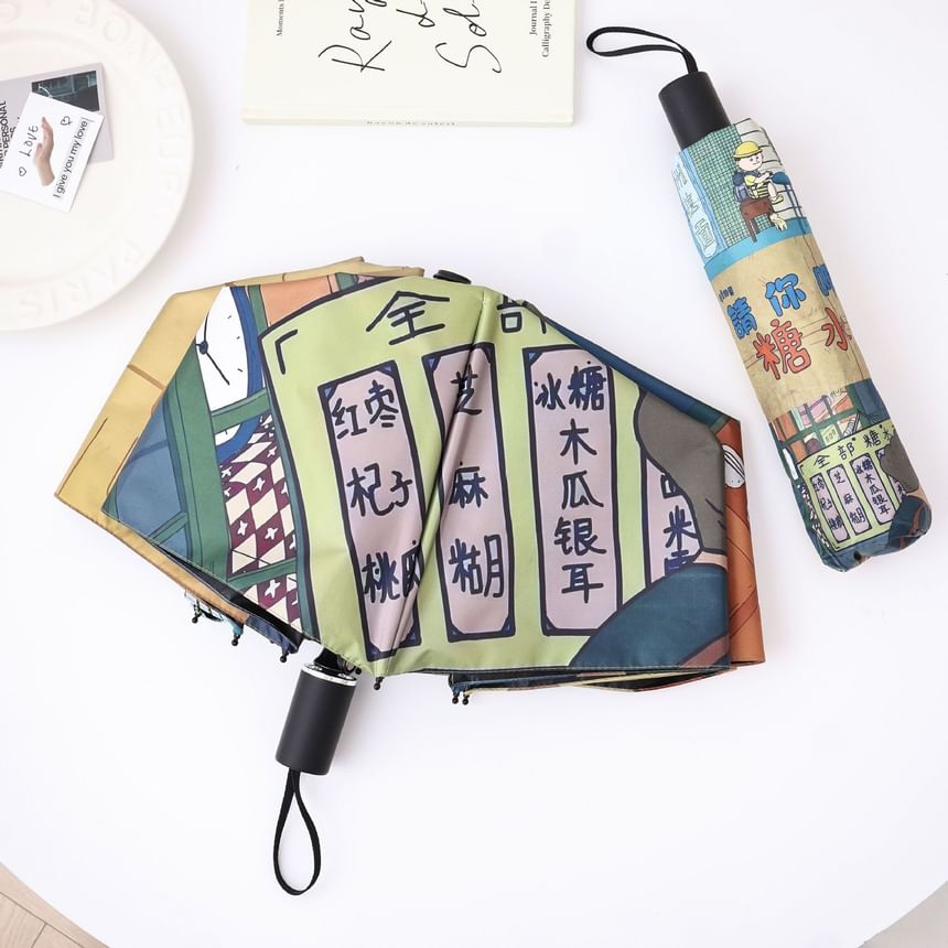 Fenmo - Cartoon Compact Paraplu (Diverse Ontwerpen)