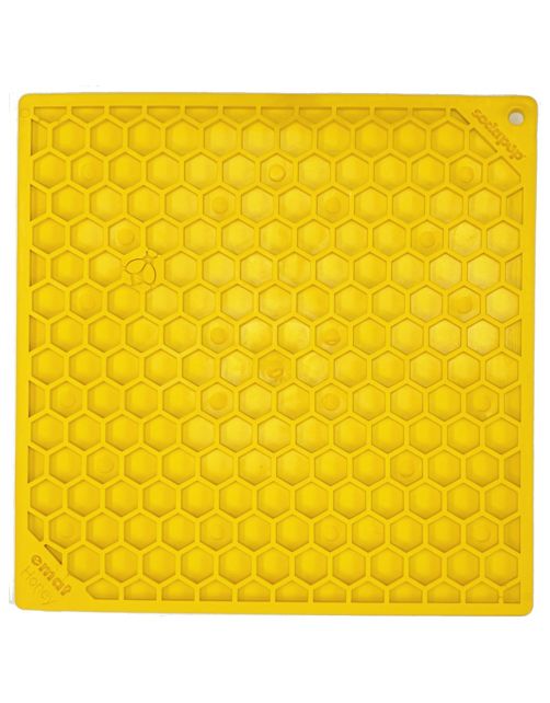 Sodapup Lickmat Honey - Hondenvoerbak - Geel Large