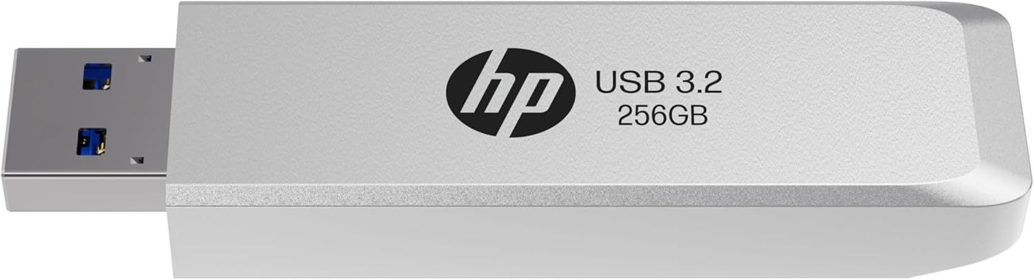 256GB USB 3.2 Speicher Stick mit 120 Mbit/s Lesegeschwindigkeit (HPFD819W-A-256) - Silber