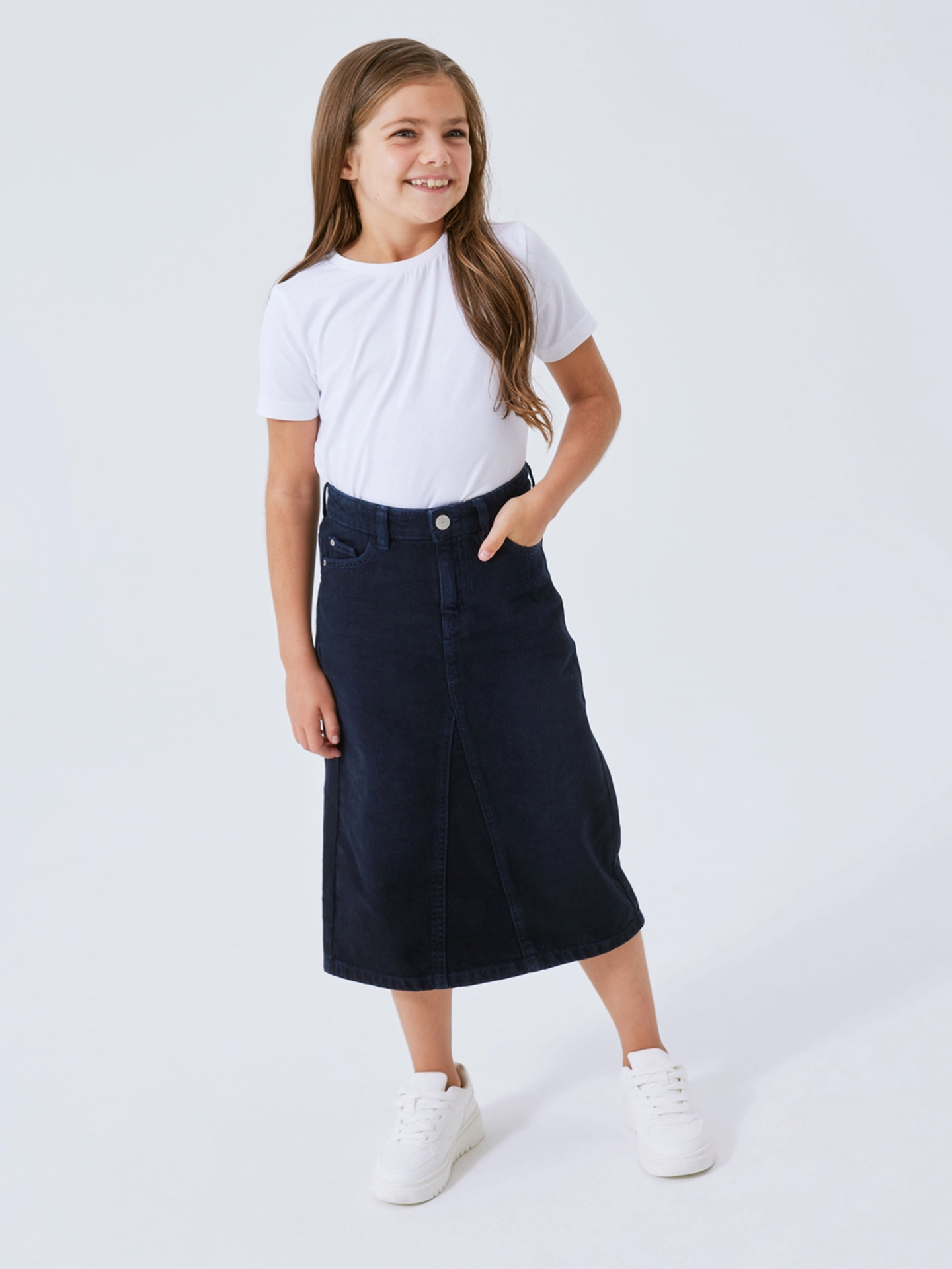 Louise Long Dnm Skirt
