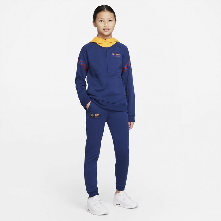 Nike Fc Barcelona Fleece Traeningsbukser Blå