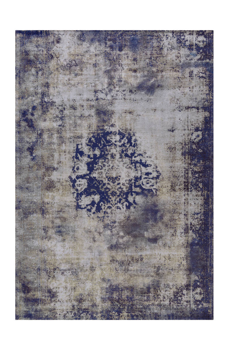 Teppich - blau - Vintage-Look - 140x200 cm