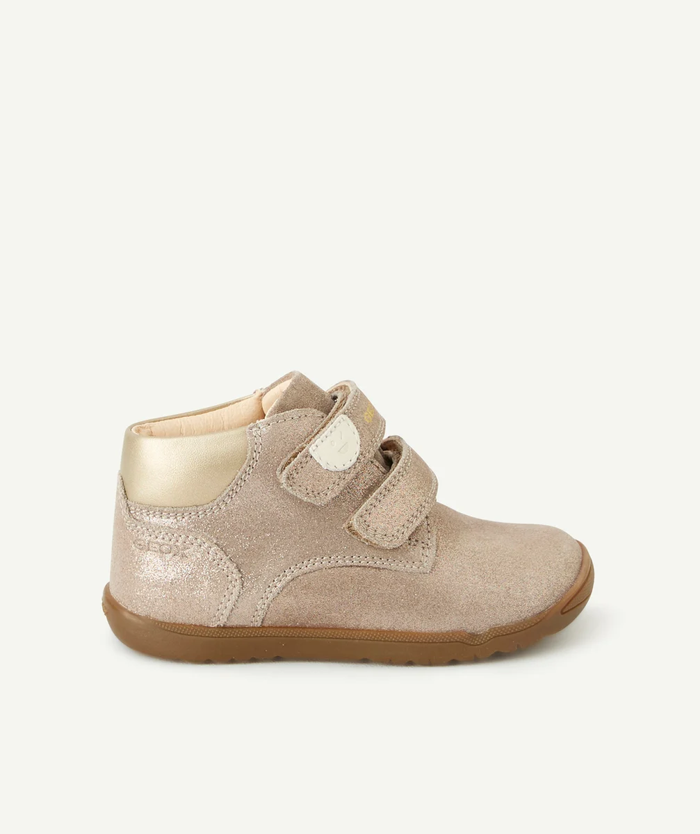 GEOXBASKETS MACCHIA BÉBÉ FILLE GRIS FUMÉ