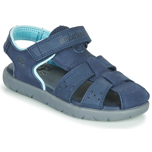 Timberland - NUBBLE LEATHER FISHERMAN - Bleu