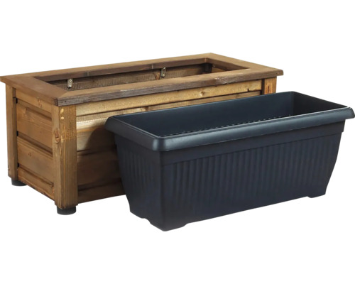Tatran houten plantenbak, 89 x 43 x 38 cm, kastanje