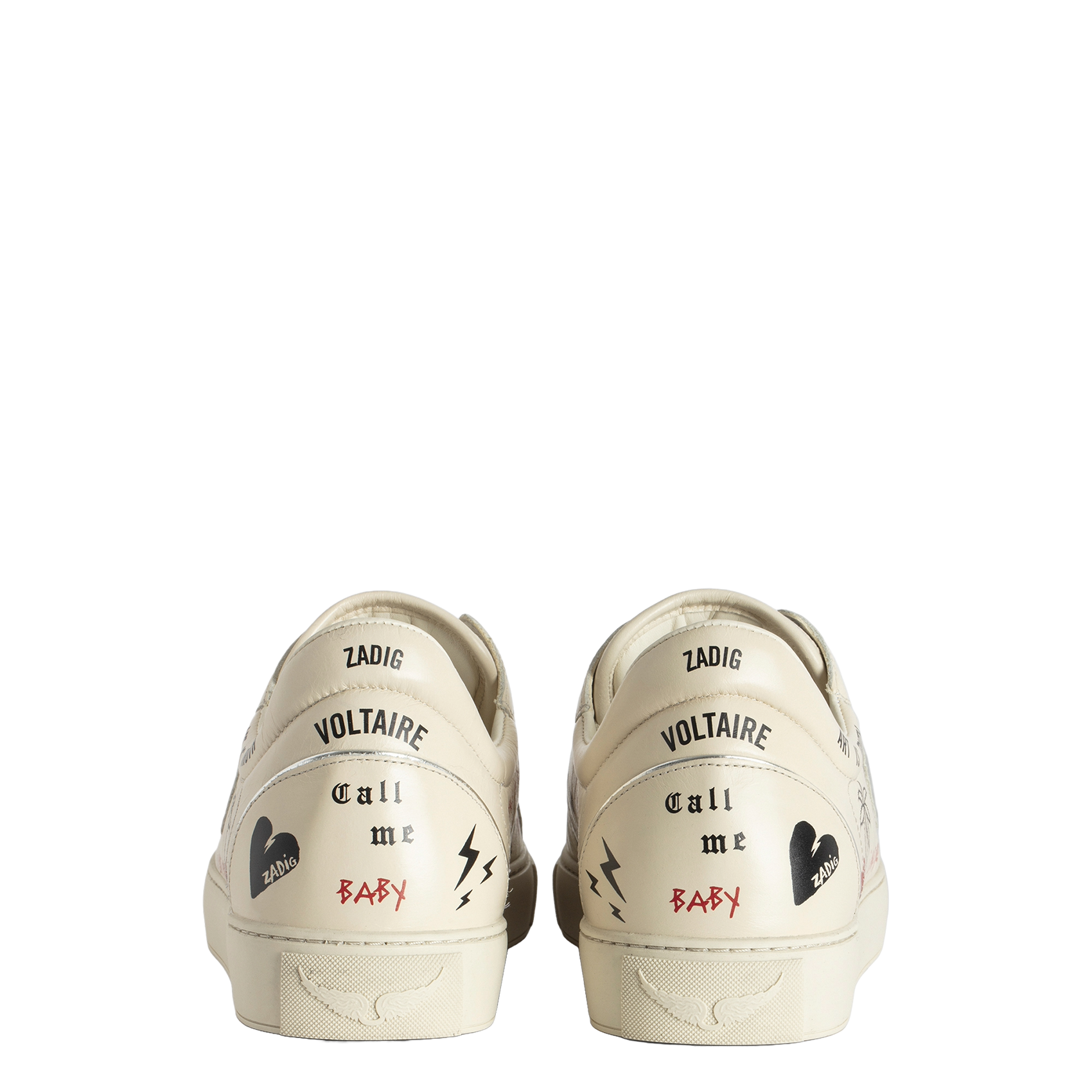FLY - Baskets basses en cuir effet vintage | Gris