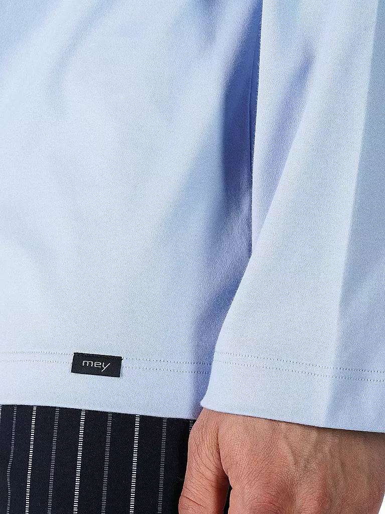 MEY Pyjamashirt blau