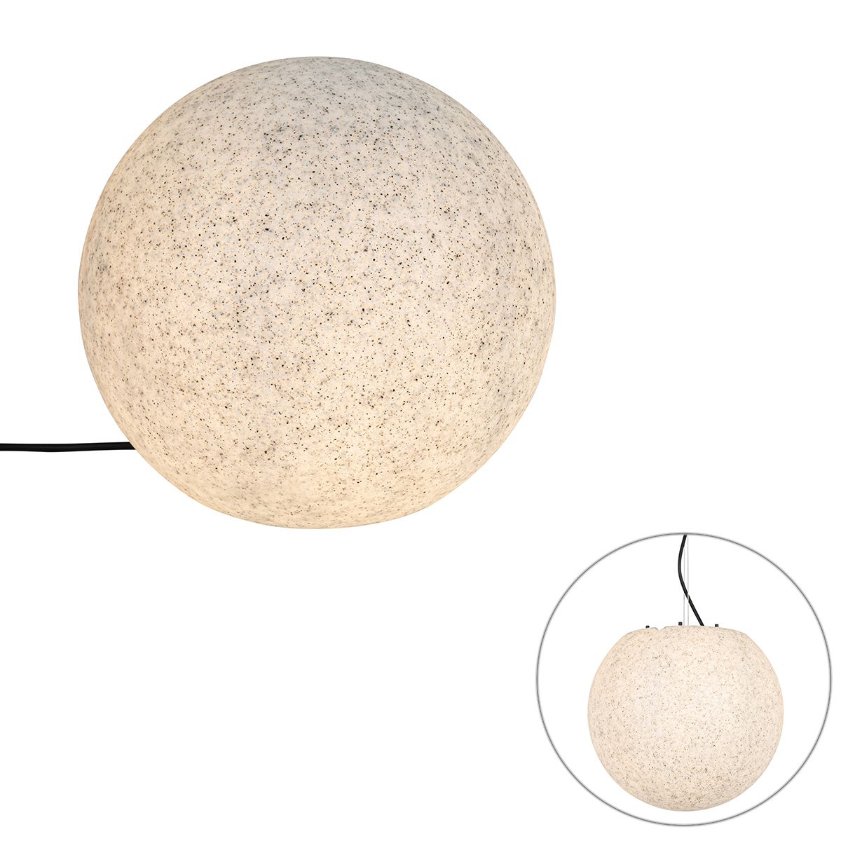 Moderne buitenlamp grijs 35 cm IP44 - Nura