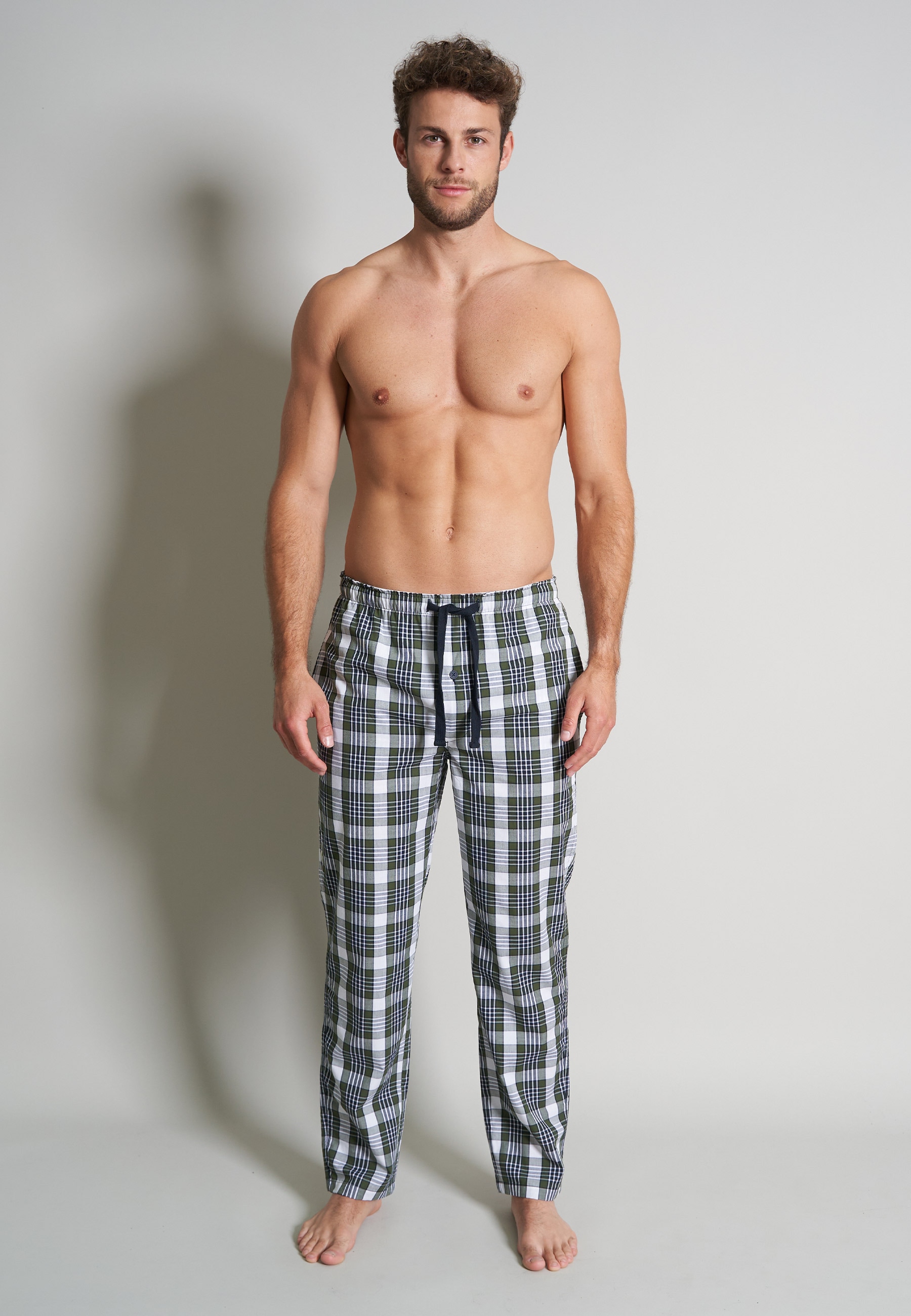 TOM TAILOR Pyjamahose »Dakota«  Bindeband, Seitentaschen, locker, bequem, atmungsaktiv