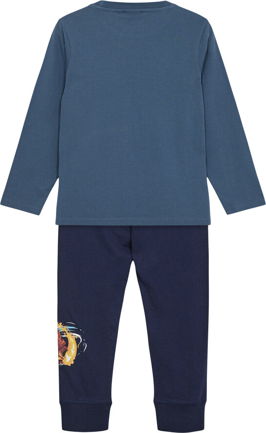 LEGO kidswear-LEGO børnetøj LWARIS 703 - PYJAMAS Middle blue