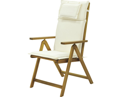 Garden Place Alina tuinstoel, set van 2 inclusief kussens, 58,5 x 69 x 110 cm, hout