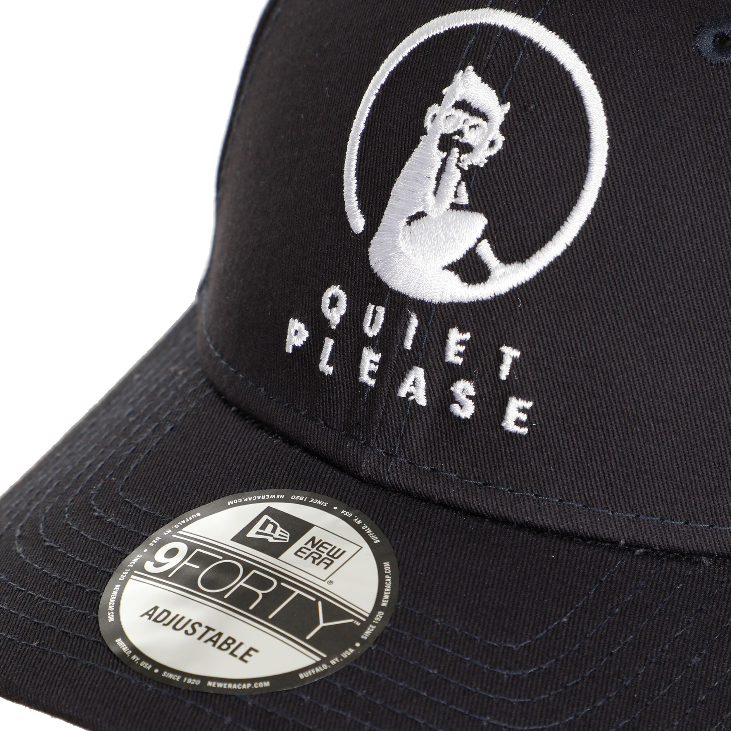 Quiet Please New Era Core 9 Forty Casquette - Bleu Foncé , Blanc