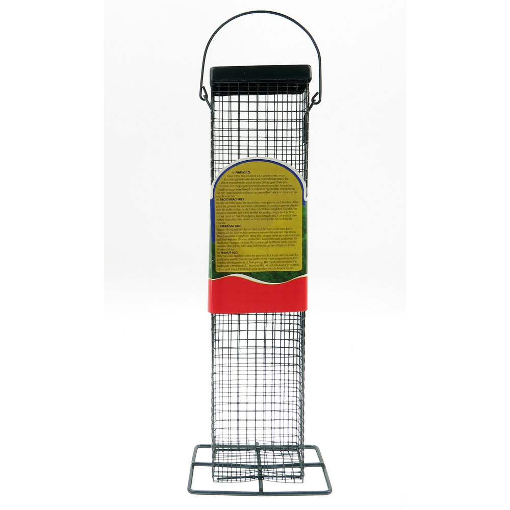 Mangeoire à arachides colonne verte 28 cm , oiseaux