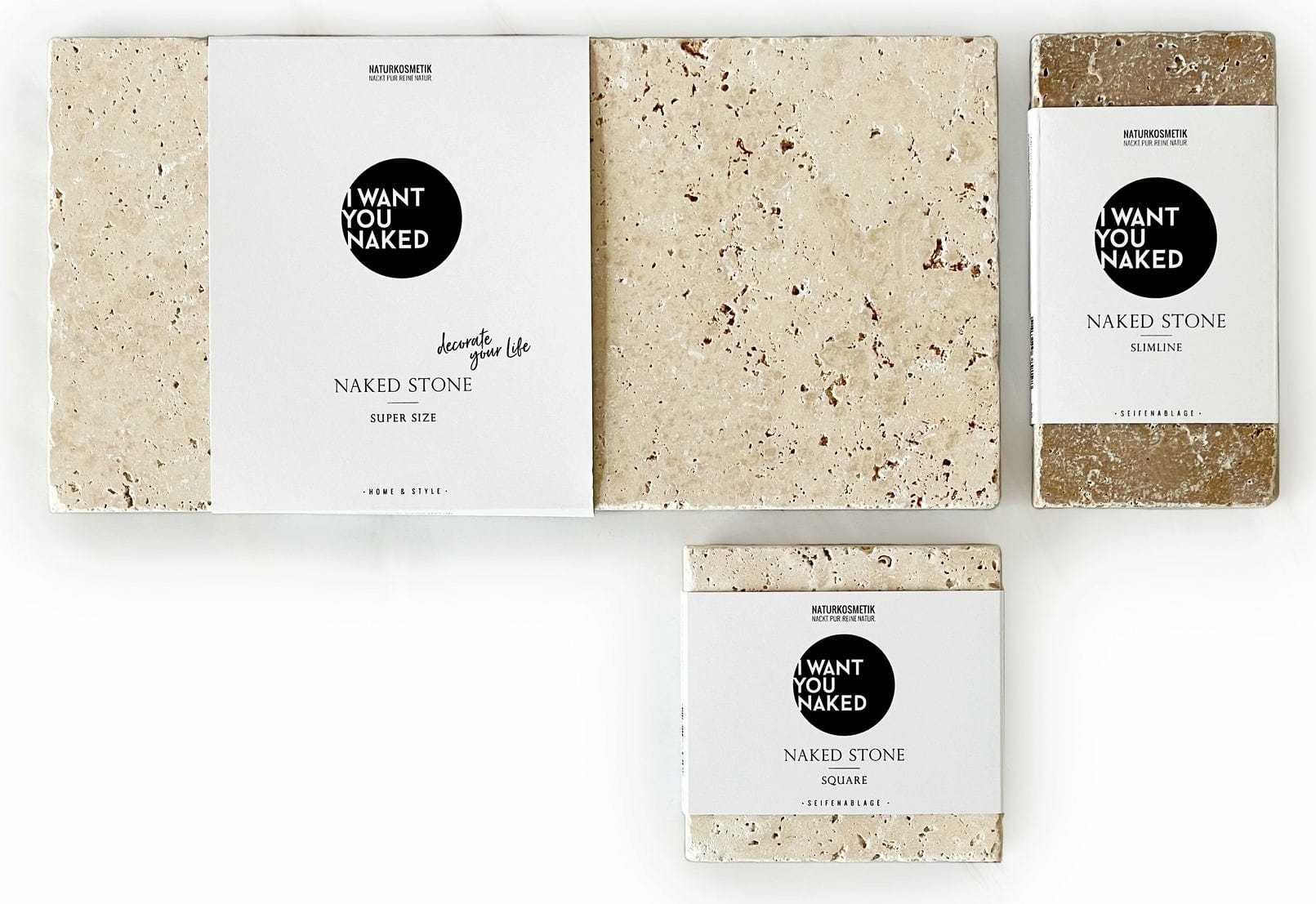 I WANT YOU NAKED  Naked Soap Stone, Slimline