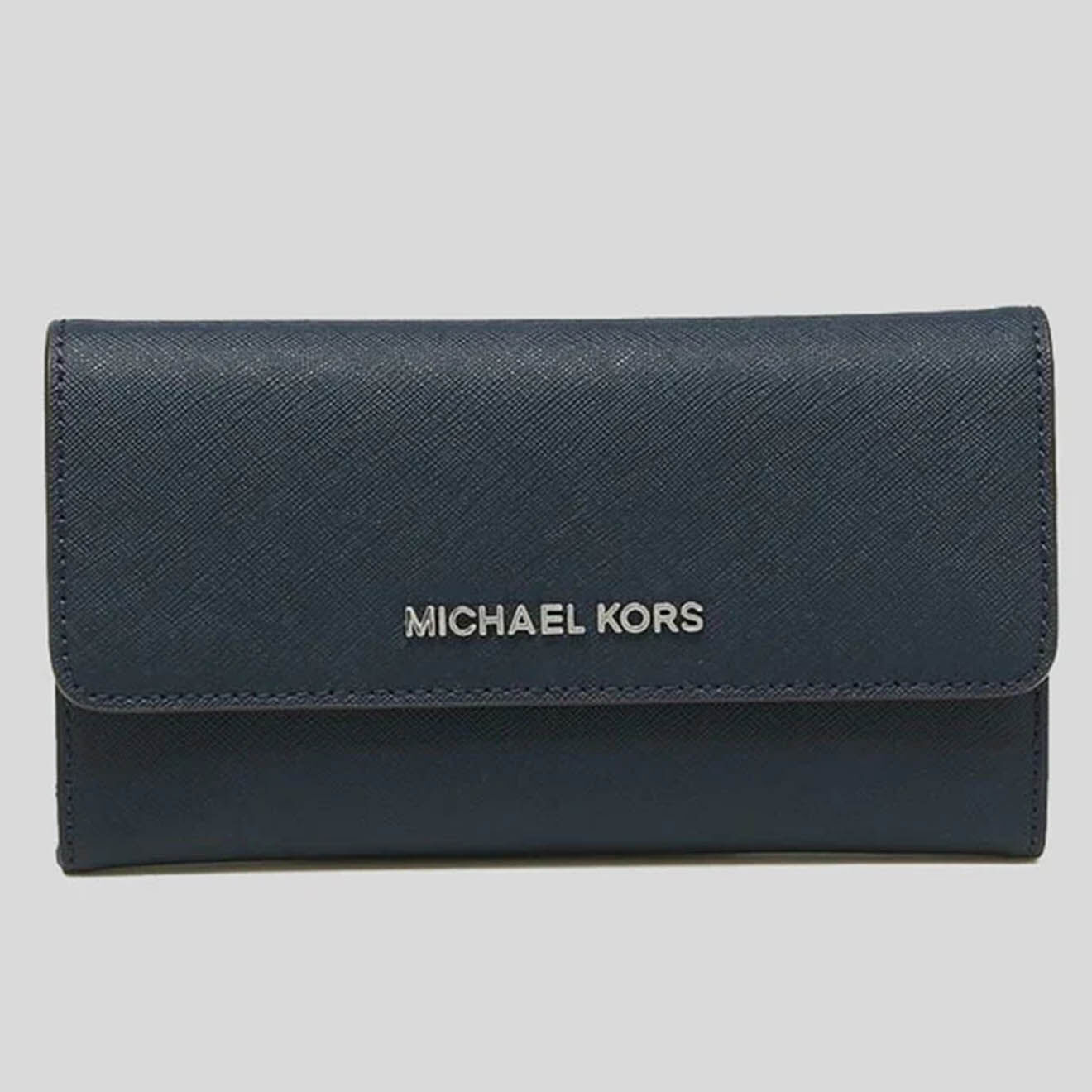 Michael Kors Portefeuille en Cuir large Jet Set Travel  noir - 18.2x9.8 cm