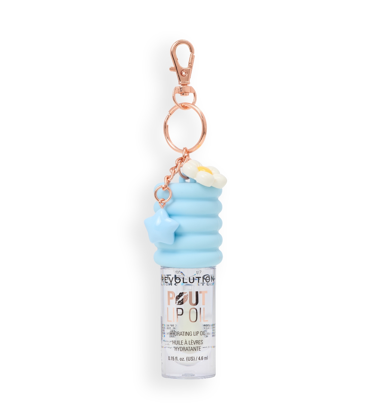 Makeup Revolution - Óleo Labial Pout Lip Charm - Lychee Clear Blue