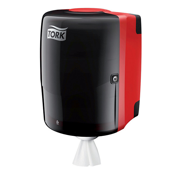 Distributeur mural Tork pour bobines dévidage central