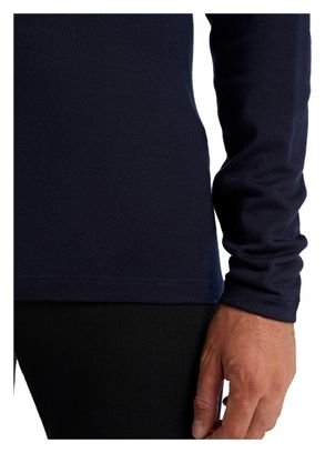 Maillot Manches Longues Icebreaker Mérinos 260 Tech Half Zip Bleu Marine