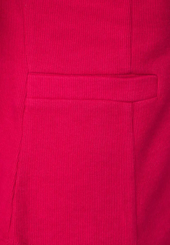 Basic Blazer mit Raffungen - carmine red
