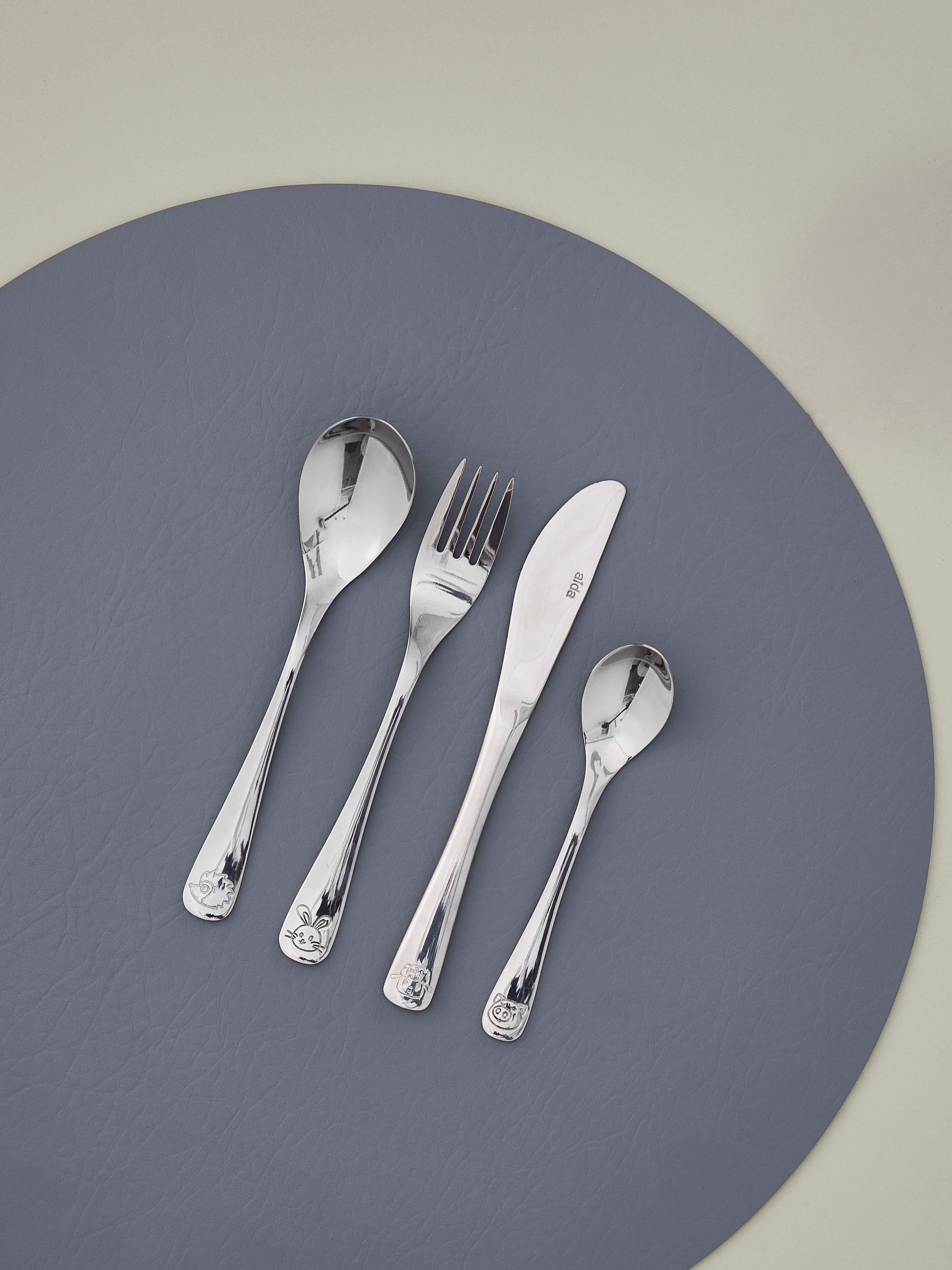 Aida  Atelier børnebestik - blank