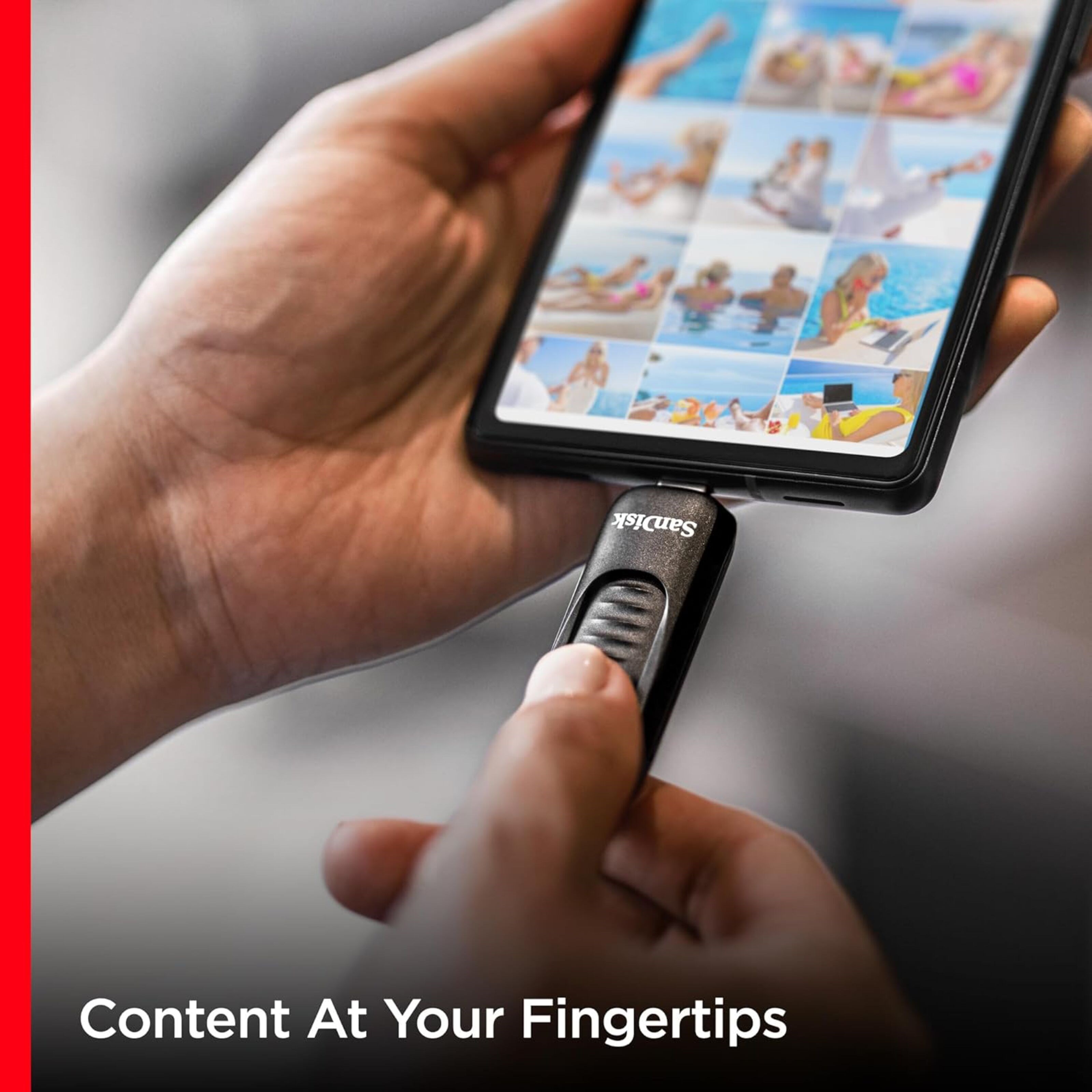 Sandisk Ultra Slide USB-minne med USB-C 64 GB