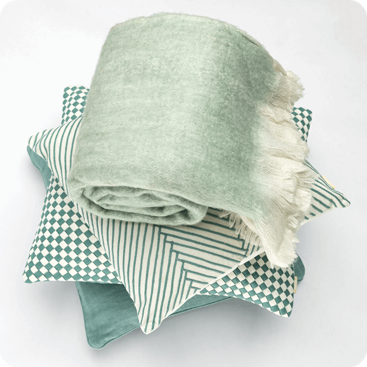 Kussen linnen Washed mineralred