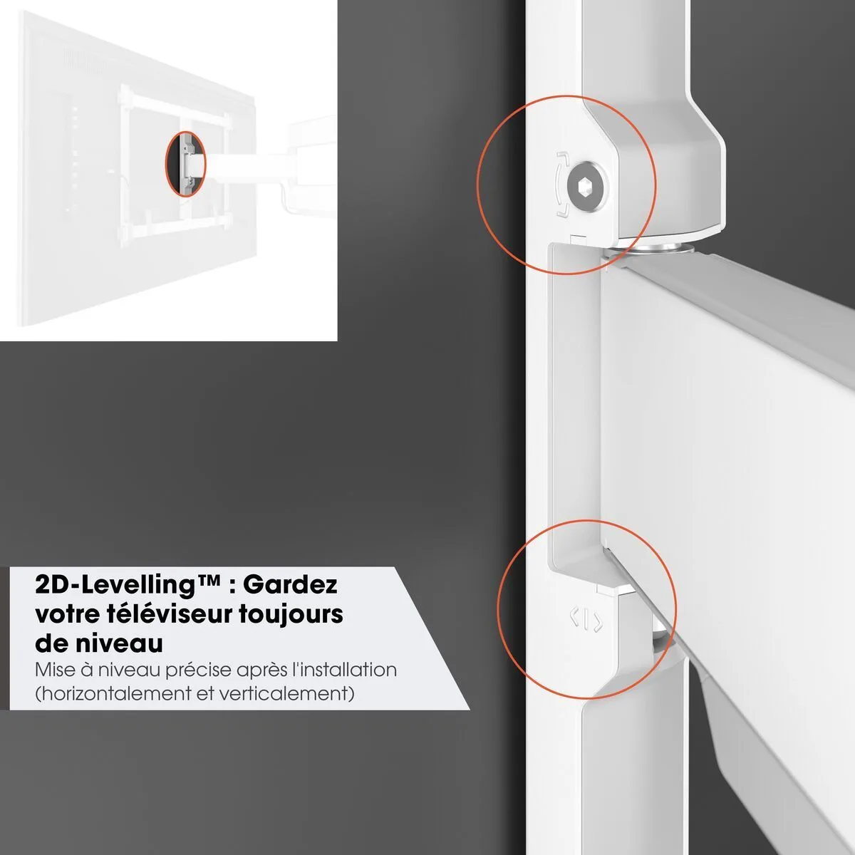 Vogel's TVM 5445 Blanc Supports TV