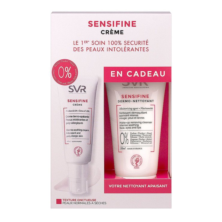 Sensifine crème 40ml + dermo-nettoyant 50ml offert