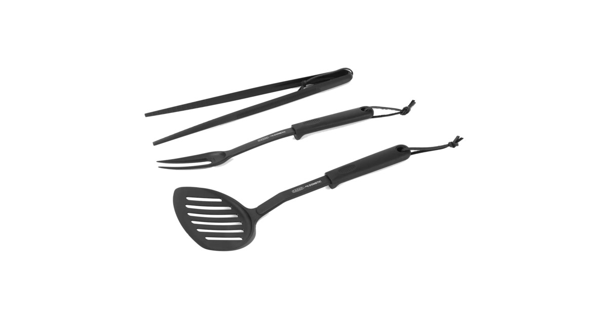 CadacBBQ Set of 3 grillbestek  (Spatel, tang en vork)