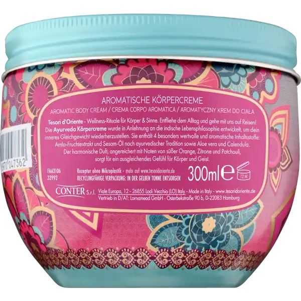 Körpercreme Ayurveda