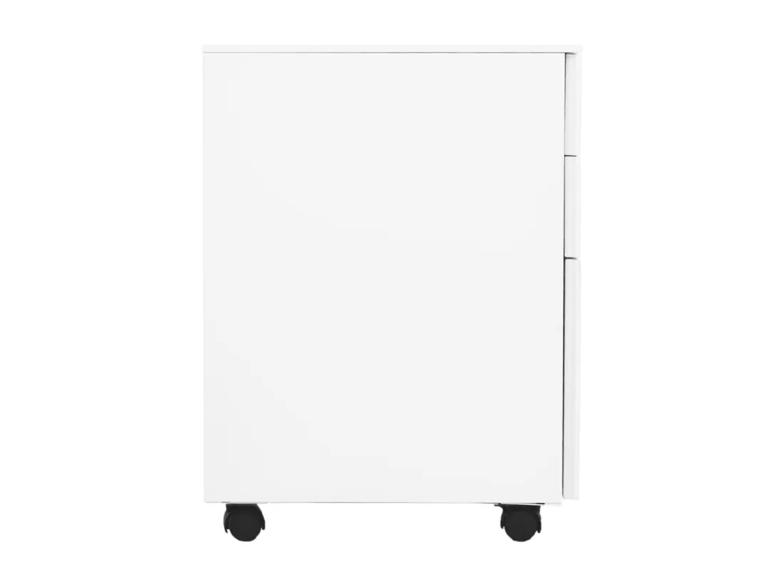 Classeur mobile Blanc 39x45x60 cm Acier