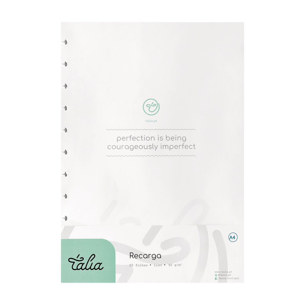 Recarga para Caderno Smart A4 Liso 50 Folhas Talia