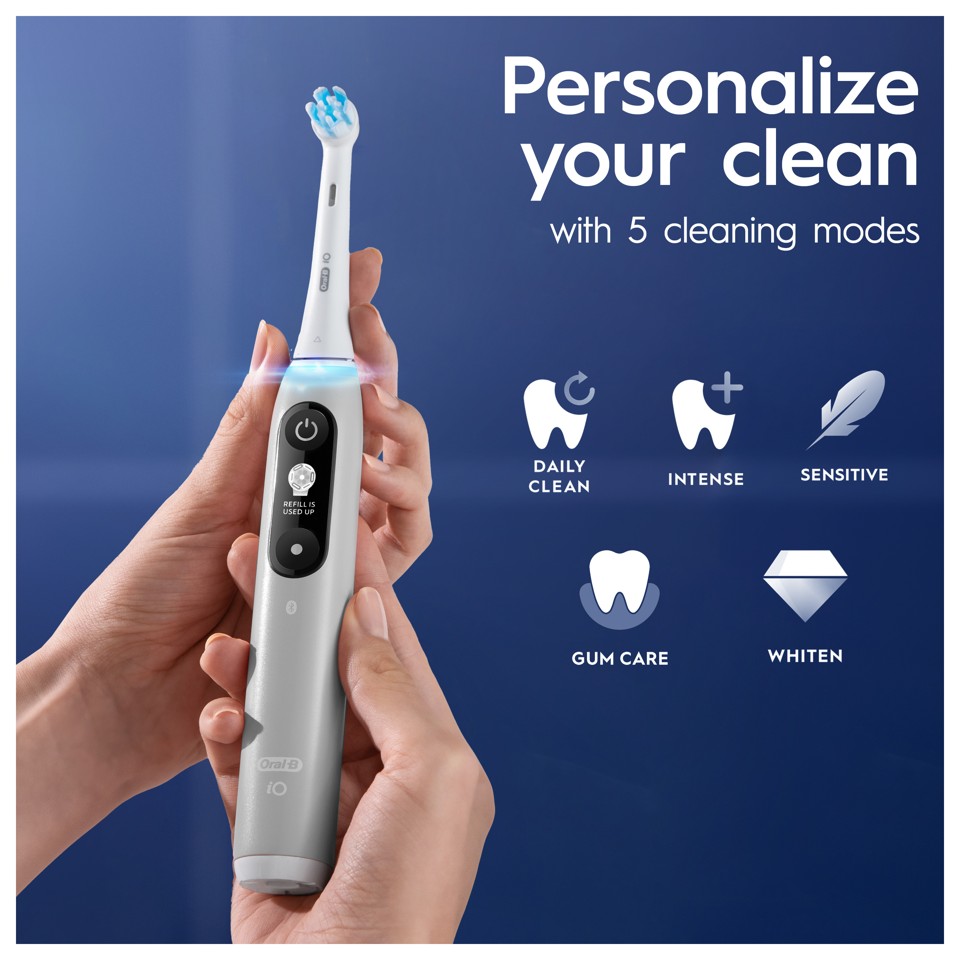 Oral-B - iO6S Grå Opal Elektrisk Tandbørste